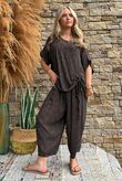 Kiti Paisley Damask Hitch Tee Coffee Bean